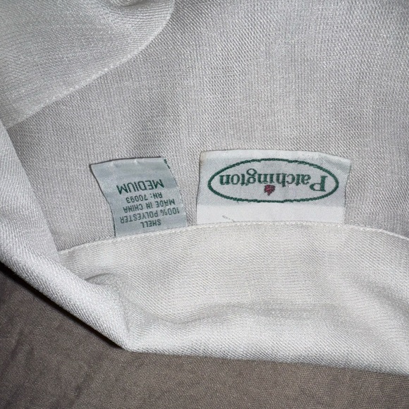 Patchington White Textured Fabric - Picture 3 of 4